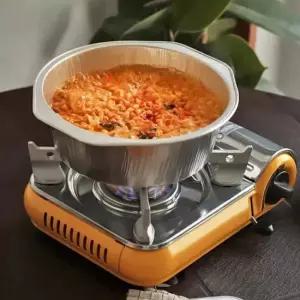 멀티냄비 원형 3P 일회용트레이 은박냄비 캠핑라면용기