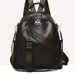 여성 고급 소가죽 백팩 여행백팩 크로스 겸용 데일리 정장백팩