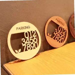 우드 주차 번호판 차량 주차번호 관리번호판