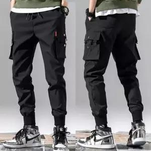 팬츠 남성조거팬츠 카고바지 포켓 시보리 허리밴딩 (WFJSP3C)