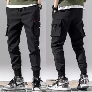 팬츠 남성조거팬츠 카고바지 포켓 시보리 허리밴딩 (WFJSP3C)