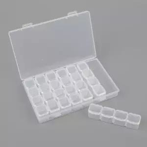 악세서리 수납함 28칸 소품 정리함 다용도 정리케이스 필통형 수납박스 (WFK6NIM)