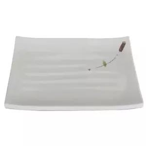 스노우플라워 직사각회접시 멜라민 사각그릇 1호 (WFK9R4L)