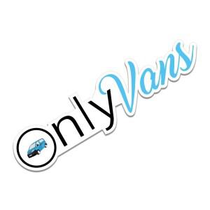 루보식 20x5.2cm OnlyVans 밴 미니 버스 MPV 자동차 바디 Windows PVC 필름 스타일링 데칼 튜닝 액세서리에