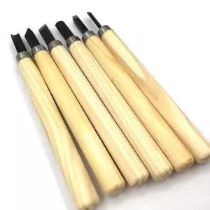 목공용 6종 나무조각칼 세트 정밀조각 공예 작업 도구 (WFK9FCF)