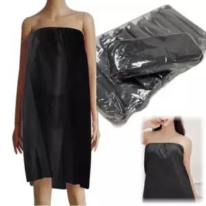가운 일회용 마사지 개별포장 치마 블랙 일회용가운 (WFK932H)