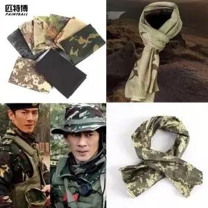 고품질 따듯해 밀리터리 스카프 쿨메쉬 통기성 헤어 목도리 레저 (WFK9FXM)