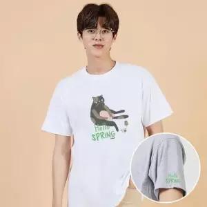 키밍 맨투맨 후드티 SPRING 봄티셔츠 간절기반팔 WAE0878