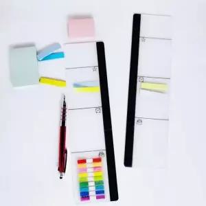 모니터 거치용 메모보드 아크릴 좌측 컴퓨터 정리대 작업공간 메모함 (WFKA83T)