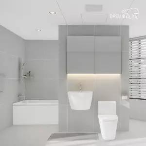 [DAELIM][호텔사양]대림바스 포세린 에디션 포그 LED 와이드 슬라이딩장 거실욕실 리모델링