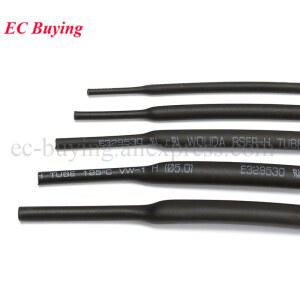 미터 수축 30MM 6MM 1MM 3MM 열수축 1M 튜브 검정색 와이어 5MM 슬리브 4MM 2MM