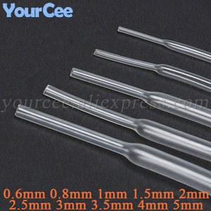 수축 튜브 케이블 열수축 와이어 5MM 투명 DIY 슬리브