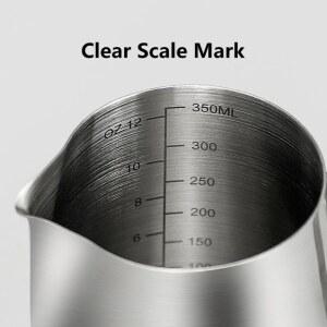 우유 거품기 스테인리스 용기 100ML 350ML 600ML 거품 피처 커피 컵 라떼 바리스타 에스프레소 메이커 액세서리