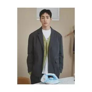 매장정품 에잇세컨즈 8SECONDS 코튼 나일론 오버핏 셋업 자켓 재킷 애쉬 215311BY14 105856