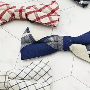 컬러 체크 보타이 B WFHFXF0