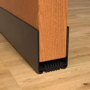 도어 드래프트 스토퍼 39 u201D 길이 절단 가능한 웨더 스트리핑 씰 외부 및 내부 도어용 강력 접착 스윕(1