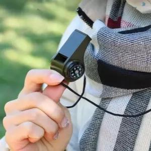 목걸이형 비상용 호루라기 호각 휘슬 나침반 겸용 (WFKAT2Z)