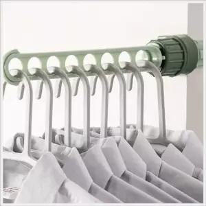 무타공 흡착식 옷걸이 행거 욕실 빨래 주방 행주 걸이 그린 (WFKAEK8)