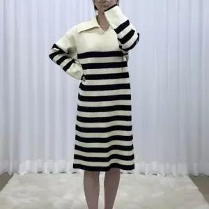 끈원피스 스트라이프 홈원피스 도톰 셔링원피스 스웨터 원피스 흰원피스