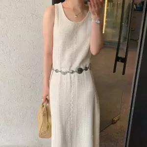 하객원피스 멜빵원피스 민소매 바캉스원피스 여름롱원피스 데님원피스