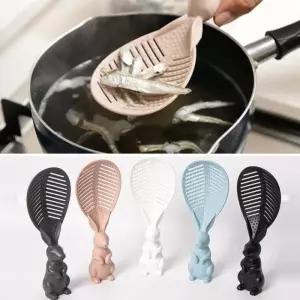 산토끼밥채반1p-스탠드밥주걱-토끼밥주걱 니본