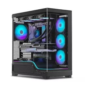 마이크로닉스 WIZMAX 슬로프 컴퓨터 PC 케이스 블랙 [H@lu]