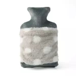 찜질주머니 보들보들 땡땡이 보온 물주머니 1.7 그레이 물주머니커버 핫팩주머니 고무핫팩 찜질 온수팩