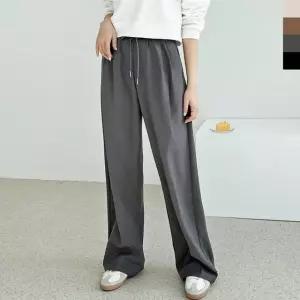 세미와이드 핀턱 차르르 핀턱슬랙스 밴딩슬랙스 (WFKANAJ)