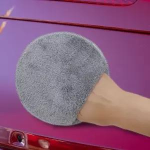 자동차 세차용 극세사 광택 패드 부드러운 왁스 세척용 (WFKAWMC)