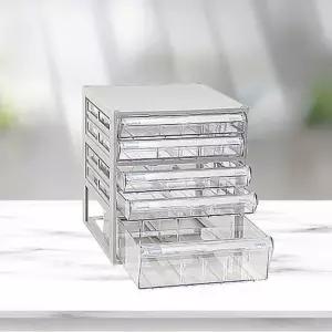 공구다용도수납함 공구 소품 투명 적층 데스크서랍함 5칸 (WFKBHE2)