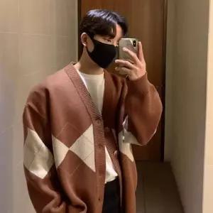 [프로셀러] 남성 널널 오버핏 가을 초겨울 무드 단추 가디건 자켓