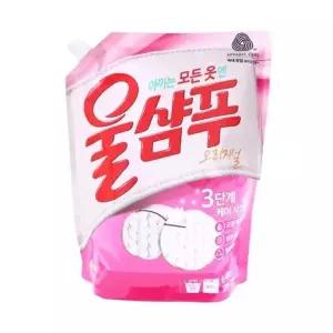 ( )섬유케어 중성세제 울샴푸 오리지널 1.4L 리필 겸용 리필세제 세탁세제 물세제 일반기용