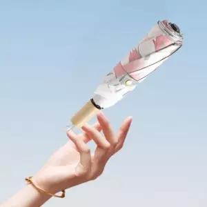 [하프클럽/]우드 귀여운 베스트 손잡이 심플 양산 접이식 우산 휴