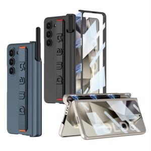 [호환품]삼성 호환 갤럭시 호환 Z 폴드 7 6 5 4용 손목 스트랩 펜 홀더 케이스 스크린 글래스 슬롯 포함 하