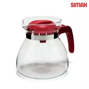 내열유리주전자 파올라 유리주전자 1.3L레드주전자 커피 내열유리포트