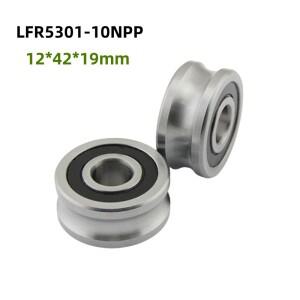 LFR5301-10NPP U형 풀리 롤러 베어링 12x42x19 mm 샤프트 이동 거리 10mm