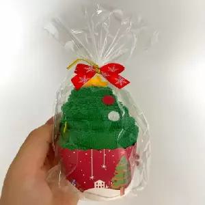 ( )겨울 답례품 수건 타올 개별포장 크리스마스 트리