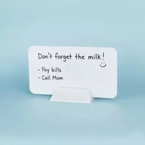 스탠드형 유리 화이트보드 자석 메모 보드판 탁상용 책상 스케쥴