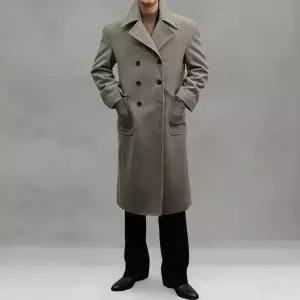 [osjarak]남성 겨울 시즌 더블버튼 투포켓 클래식 울 롱코트_P414580501