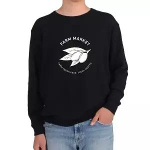 고품질 기모맨투맨 농장마켓 콩 완두콩 신선그림 전색상 사이즈 (WFKB8OR)