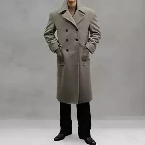 [옷자락]남성 겨울 시즌 더블버튼 투포켓 클래식 울 롱코트