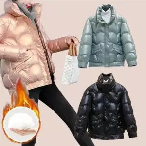 오버핏 퀼팅 숏패딩 누빔 패딩 경량 여성 점퍼 겨울 잠바 방한 외투