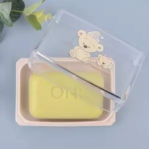 비누 보관 용기 사각 홀더 뚜껑 포함 받침대 세면대 비누함 (WFKBDGG)