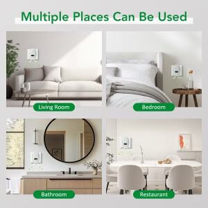 플러그인 미니 공기 청정기 음이온 발생기 사무실 침실 냄새 및 포름알데히드 먼지 제거용