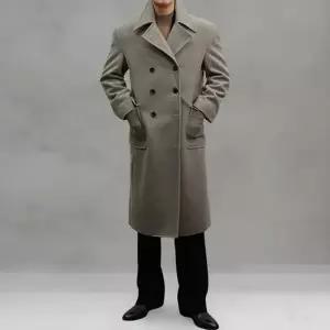 [옷자락]남성 겨울 시즌 더블버튼 투포켓 클래식 울 롱코트