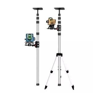 레벨기 거치대 3m 삼각대 수직 폴대 막대 고정봉 수평