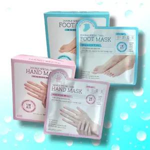 더블앤제로 더블 보습 콜라겐코팅 마스크팩 2종(핸드+풋)x5세트 200g 각질제거