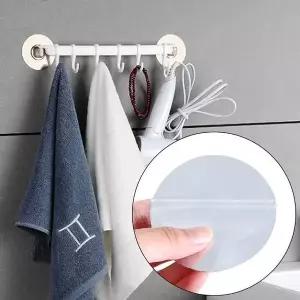 다용도 부착식 옷걸이 6구 후크 의류 정리함 옷 정리 (WFKBDQB)