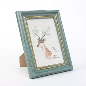 탁상용액자 앤틱무드 사진 액자(5x7) (블루그린) (KYR-WB9ED0A)