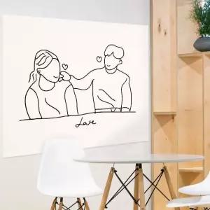 M 포스터 대형 볼콕하트 패브릭 (WFKBKVR)